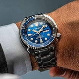 Seiko Prospex Save The Ocean Diver's Automatic Blue Dial Silver Steel Strap Watch for Men - SRPD21J1 Authentic Buy Shop Now