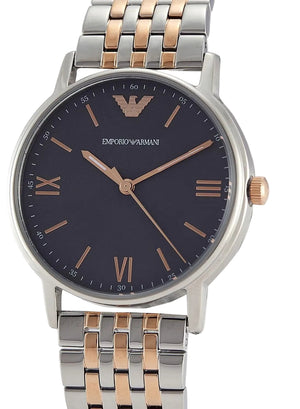 Emporio Armani Kappa Gray Dial Two Tone Steel Strap Watch for Men - AR11121 Authentic Buy Shop Now