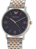 Emporio Armani Kappa Gray Dial Two Tone Steel Strap Watch for Men - AR11121 Authentic Buy Shop Now