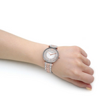 Emporio Armani Gianni T Bar Silver Dial Two Tone Steel Strap Watch for Women - AR11537 Authentic Buy Shop Now