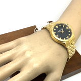 Versace Hellenyium Quartz Black Dial Gold Steel Strap Watch for Women - VE2S00622 Authentic Buy Shop Now