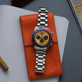 Seiko Prospex Solar Chronograph 1969 Re-interpretation Orange Dial Silver Steel Strap Watch for Men - SSC947 Authentic Buy Shop Now