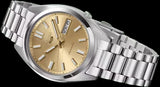 Seiko 5 Sports SNXS Automatic Gold Dial Silver Steel Strap Watch for Men - SRPL59K1 Authentic Buy Shop Now