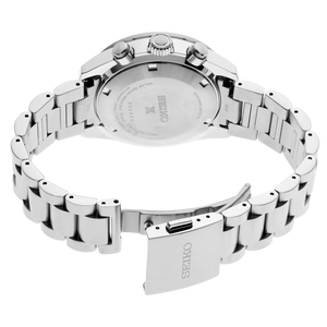 Seiko Prospex Speedtimer 41.4 Solar Chronograph Blue Dial Silver Steel Strap Watch for Men - SSC935 Authentic Buy Shop Now