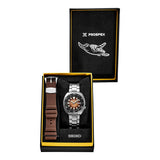 Seiko Prospex US Special Edition King Turtle Automatic Brown Dial Silver Steel Strap Watch for Men - SRPH55 Authentic Buy Shop Now