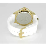 Philipp Plein The Skull Gold Dial White Silicone Strap Watch for Men - PWAAA1221 Authentic Buy Shop Now
