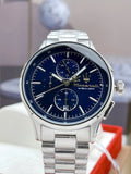 Maserati Sorpasso Chronograph Blue Dial Silver Steel Strap Watch for Men - R8873624004 Authentic Buy Shop Now