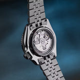 Seiko 5 Sports SKX Racers Heritage Velocity Blue Dial Silver Steel Strap Watch for Men - SSK045K1 Authentic Buy Shop Now