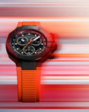 Tissot T Race Chronograph Black Dial Orange Rubber Strap Watch for Men - T141.417.37.051.02 Authentic Buy Shop Now