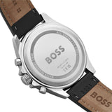 Hugo Boss Troper Chronograph Black Dial Black Leather Strap Watch for Men - 1514055 Authentic Buy Shop Now