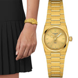 Tissot PRX 25mm Gold DIal Gold Steel Strap Watch for Women - T137.010.33.021.00 Authentic Buy Shop Now