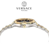 Versace Hellenyium Grey Dial Two Tone Steel Strap Watch for Women - VEHU00520 Authentic Buy Shop Now