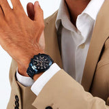 Maserati Attrazione Chronograph Blue Dial Blue Steel Strap Watch for Men - R8873626003 Authentic Buy Shop Now