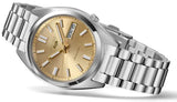 Seiko 5 Sports Automatic Gold Dial Silver Steel Strap Watch for Men - SRPL59K1 Authentic Buy Shop Now