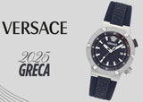 Versace Greca Diver Quartz Blue Dial Blue Rubber Strap Watch for Men - VE8G00124 Authentic Buy Shop Now