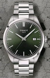 Tissot PR 100 Green Dial Silver Steel Strap Watch for Men - T150.410.11.091.00 Authentic Buy Shop Now