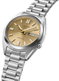 Seiko 5 Sports SNXS Automatic Gold Dial Silver Steel Strap Watch for Men - SRPL59K1 Authentic Buy Shop Now