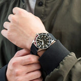 Emporio Armani Diver Black Dial Black Silicon Strap Watch for Men - AR11341 Authentic Buy Shop Now