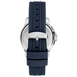 Maserati Successo Chronograph Silver Dial Blue Silicone Strap Watch for Men - R8871621042 Authentic Buy Shop Now