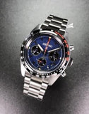 Seiko Prospex Speedtimer Solar Chronograph Blue Dial Silver Steel Strap Watch for Men - SSC815 Authentic Buy Shop Now