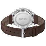 Hugo Boss Avery Chronograph Grey Dial Brown Leather Strap Watch for Men - 1514155 Authentic Buy Shop Now