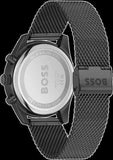 Hugo Boss Skytraveller Chronograph Black Dial Black Mesh Strap Watch for Men - 1514150 Authentic Buy Shop Now