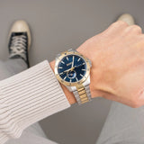 Hugo Boss Troper Chronograph Automatic Blue Dial Two Tone Steel Strap Watch for Men - 1514201 Authentic Buy Shop Now