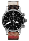 Burberry Utilitarian Chronograph Black Dial Tri Tone Leather Strap Watch for Men - BU7815 Authentic Buy Shop Now