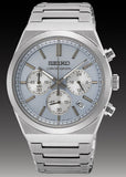 Seiko Conceptual Chronograph Ice Blue Dial Silver Steel Strap Watch for Men - SSB459P1 Authentic Buy Shop Now