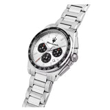 Maserati Velocità Chronograph Silver Dial Silver Steel Strap Watch for Men - R8873652006 Authentic Buy Shop Now