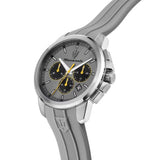 Maserati Successo Chronograph Grey Dial Grey Rubber Strap Watch for Men - R8871621043 Authentic Buy Shop Now