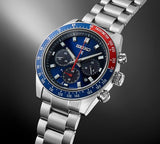 Seiko Prospex Speedtimer Solar Chronograph Blue Dial Silver Steel Strap Watch for Men - SSC913 Authentic Buy Shop Now