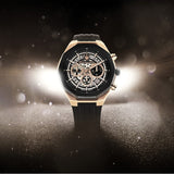 Maserati Stile Skeleton Chronograph Black Dial Black Silicone Strap Watch for Men - R8871642003 Authentic Buy Shop Now