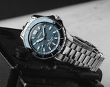 Seiko Prospex Polygonal Divers Automatic Blue Dial Silver Steel Strap Watch for Men - SPB483J1 Authentic Buy Shop Now