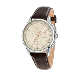 Maserati Sorpasso Chronograph White Dial Brown Leather Strap Watch for Men - R8871624010 Authentic Buy Shop Now
