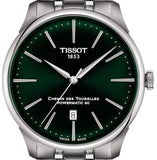 Tissot Chemin des Tourelles Powermatic 80 Green Dial Silver Steel Strap Watch for Men - T139.407.11.091.00 Authentic Buy Shop Now