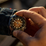 Seiko Prospex US Special Edition King Turtle Automatic Brown Dial Silver Steel Strap Watch for Men - SRPH55 Authentic Buy Shop Now