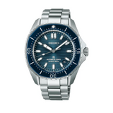 Seiko Prospex Polygonal Divers Automatic Blue Dial Silver Steel Strap Watch for Men - SPB483J1 Authentic Buy Shop Now
