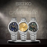 Seiko 5 Sports Automatic Gold Dial Silver Steel Strap Watch for Men - SRPL59K1 Authentic Buy Shop Now