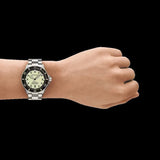 Emporio Armani Sea Explorer Yellow Dial Silver Steel Strap Watch for Men - AR60083 Authentic Buy Shop Now