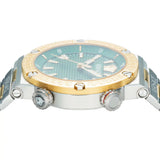 Versace Greca Logo Diver Quartz Green Dial Two Tone Steel Strap Watch for Men - VE8G00524 Authentic Buy Shop Now