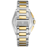 Maserati Velocità Chronograph Black Dial Two Tone Steel Strap Watch for Men - R8873652003 Authentic Buy Shop Now