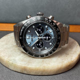 Seiko Prospex Speedtimer 41.4 Solar Chronograph Blue Dial Silver Steel Strap Watch for Men - SSC935 Authentic Buy Shop Now