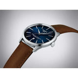Tissot Chemin des Tourelles Automatic Powermatic 80 Blue Dial Brown Leather Strap Watch for Men - T139.407.16.041.00 Authentic Buy Shop Now