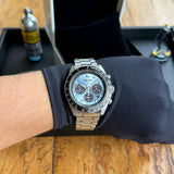 Seiko Prospex Speedtimer 41.4 Solar Chronograph Blue Dial Silver Steel Strap Watch for Men - SSC935 Authentic Buy Shop Now