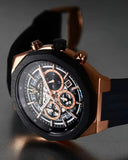 Maserati Stile Skeleton Chronograph Black Dial Black Silicone Strap Watch for Men - R8871642003 Authentic Buy Shop Now