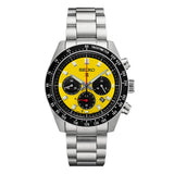 Seiko Prospex Speedtimer Solar Chronograph Yellow Dial Silver Steel Strap Watch for Men - SSC929 Authentic Buy Shop Now