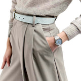D1 Milano Ultra Thin Blue Dial Silver Steel Strap Watch for Women - D1-UTBL17 Authentic Buy Shop Now