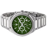 Maserati Stile Chronograph Green Dial Silver Steel Strap Watch for Men - R8873642011 Authentic Buy Shop Now
