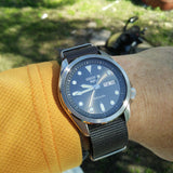 Seiko 5 Sports Automatic Grey Dial Grey Nylon Strap Watch for Men - SRPE61K1 Authentic Buy Shop Now